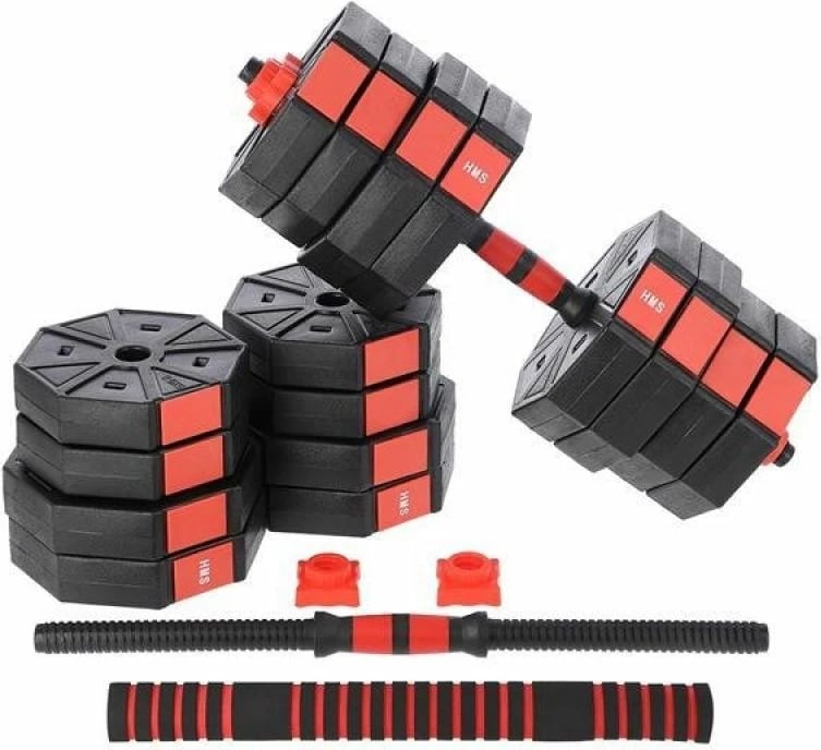 Set pesha trajnimi HMS unisex, të kuqe/zeza