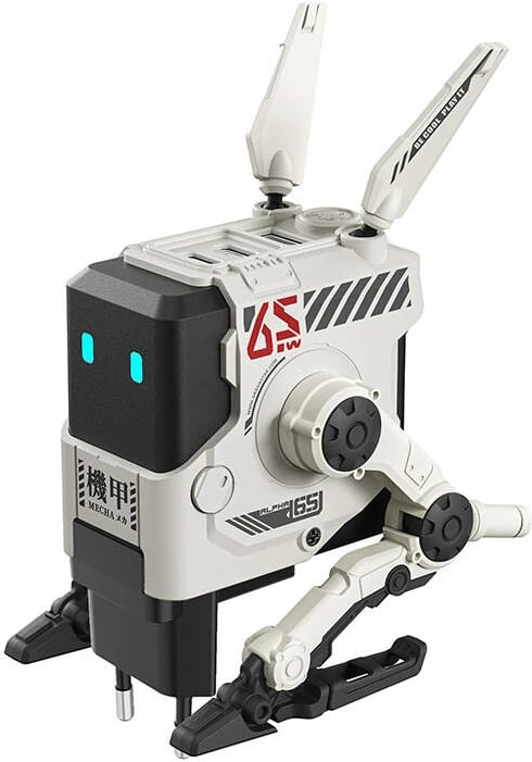 Karikues GaN GravaStar Alpha65, 65W, 3 porta (2x USB-C, 1x USB-A), Bardhë