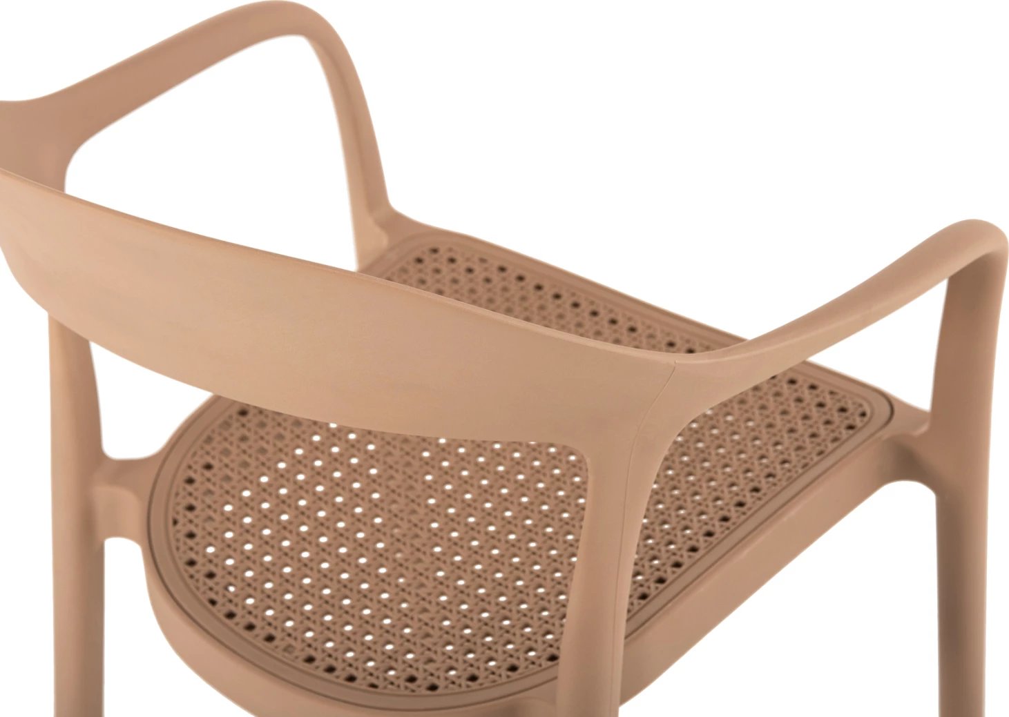 Karrige e qëndrueshme CLEO polipropileni FH5935.03 kapuçino 57x53x81Hcm