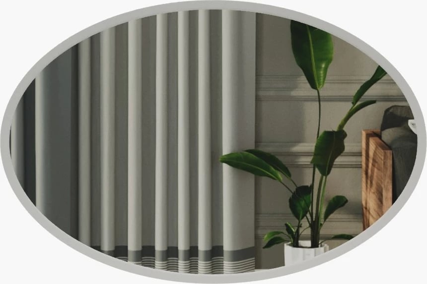 Pasqyrë dekorative Skye Decor, e bardhë, Beyo, 60x90cm