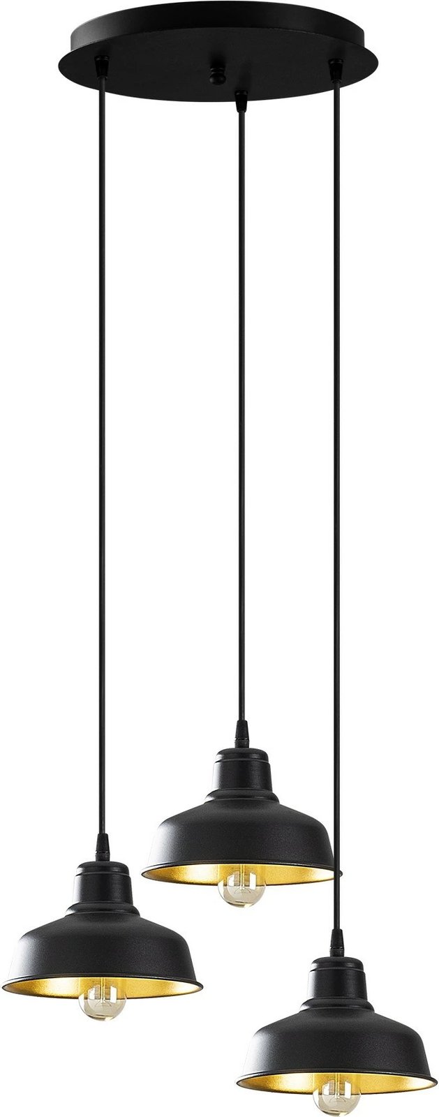 Llambë tavani industriale Opviq, Berceste - 181BLACK-S2, ngjyrë e zezë