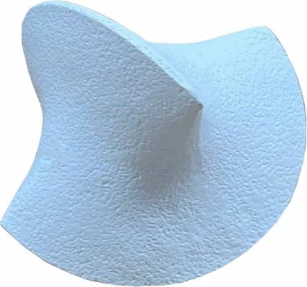 Dekor nyje Renley, polirezine e bardhë, 15x13x13 cm