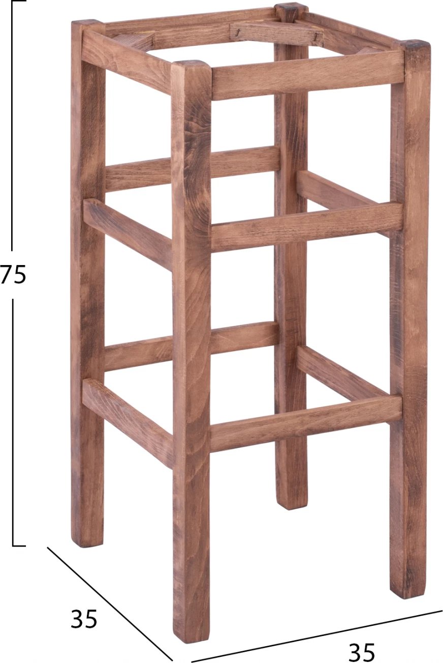 Karrige për bar prej druri, ngjyrë arre, FH5583.01