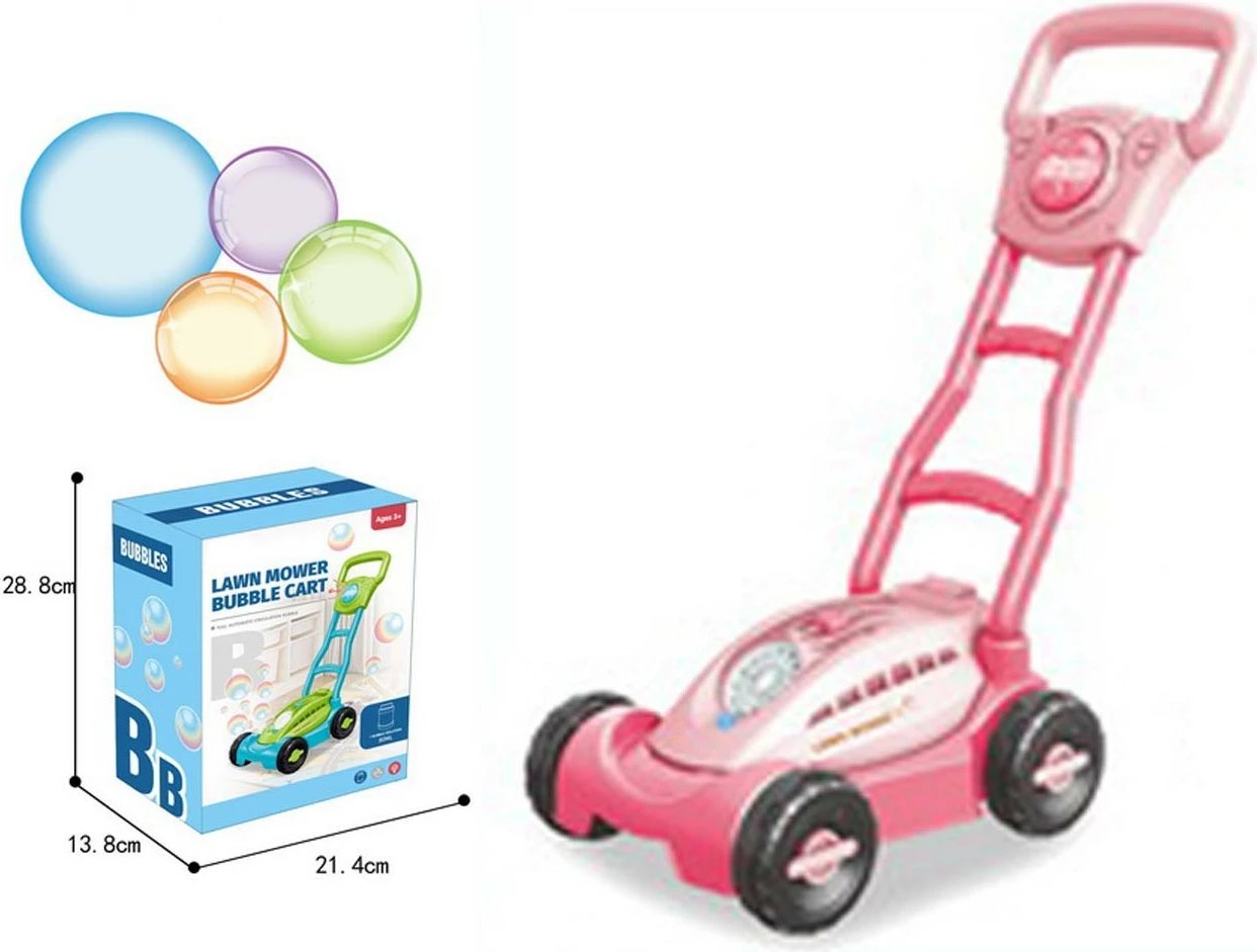 Lodër kositëse flluskash Madej 010763, plastikë, me dritë, rozë