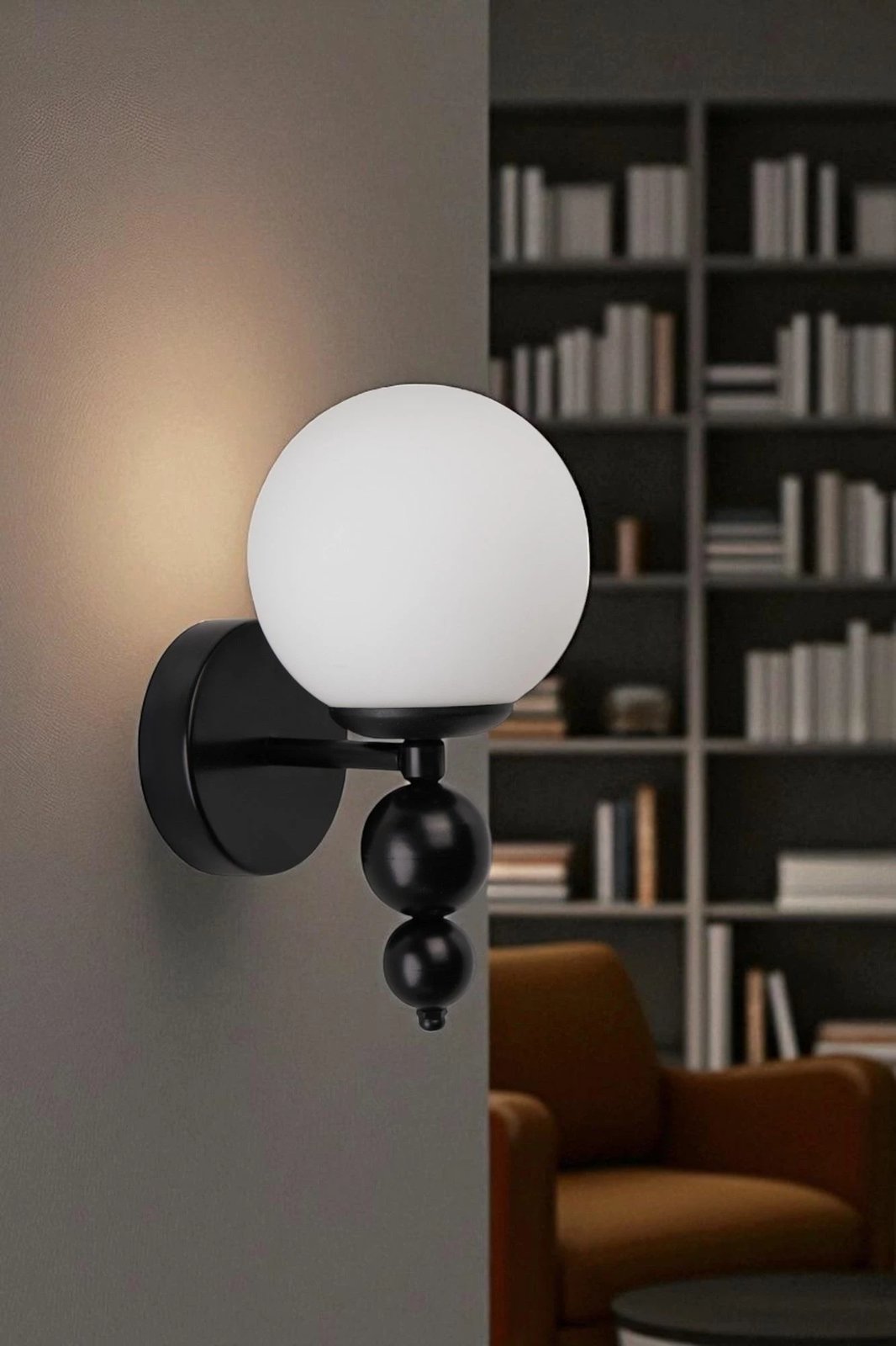 Llambë muri Opviq, 9052-1A, e bardhë dhe e zezë