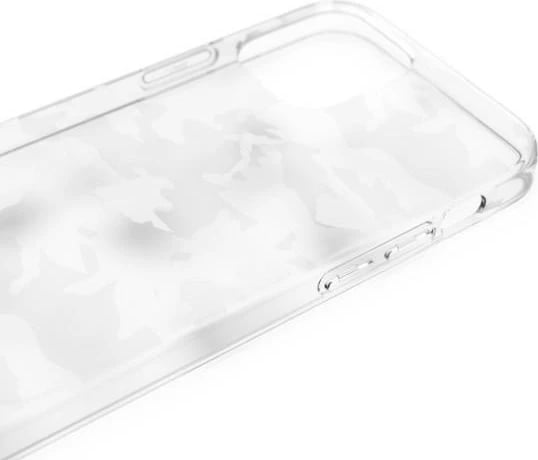 Mbështjellës Adidas OR SnapCase Camo për iPhone 12/12 Pro, transparent/bardhë