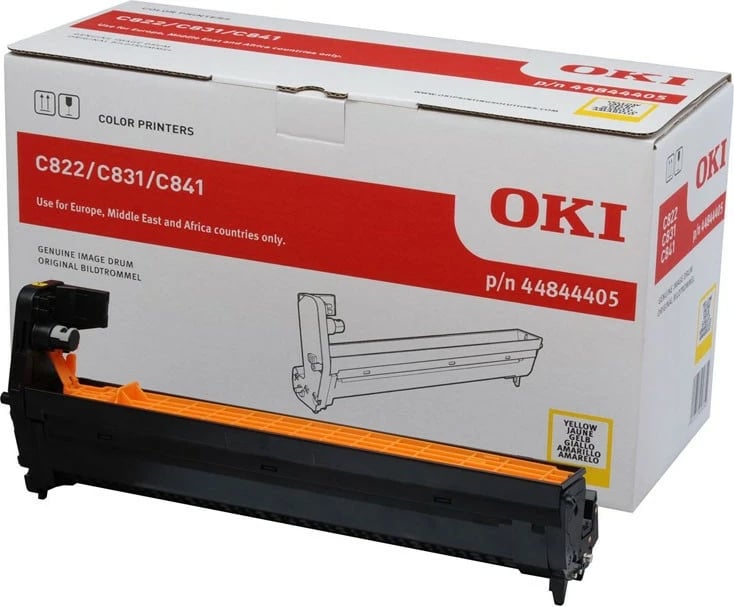 Drum OKI 44844405 për printer C822/C831/C841, Yellow