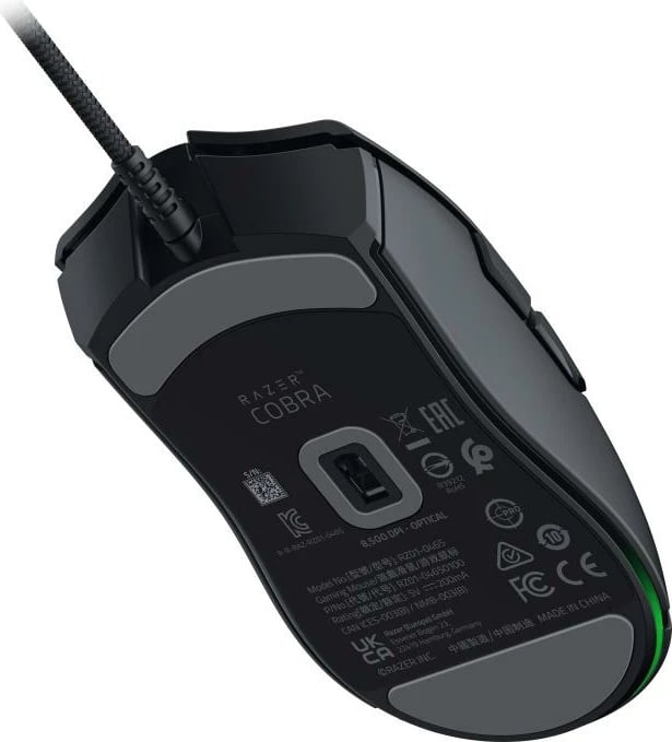 Maus Razer Cobra RZ01-04650100-R3M1 me butona anësorë, me kabllo, e zezë