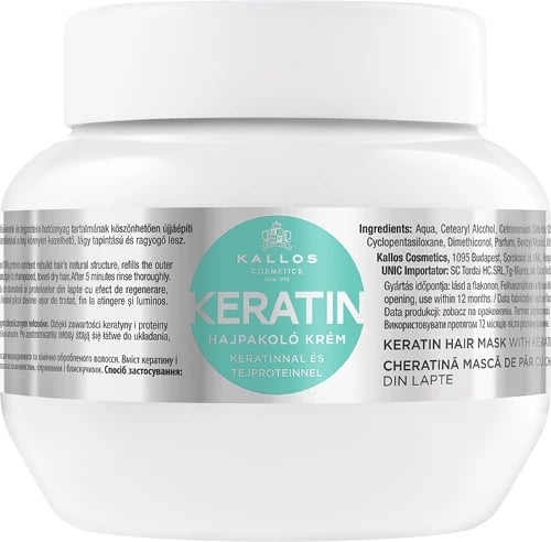 Maskë për flokë Kallos KJMN Keratin Hair Mask për femra 275ml