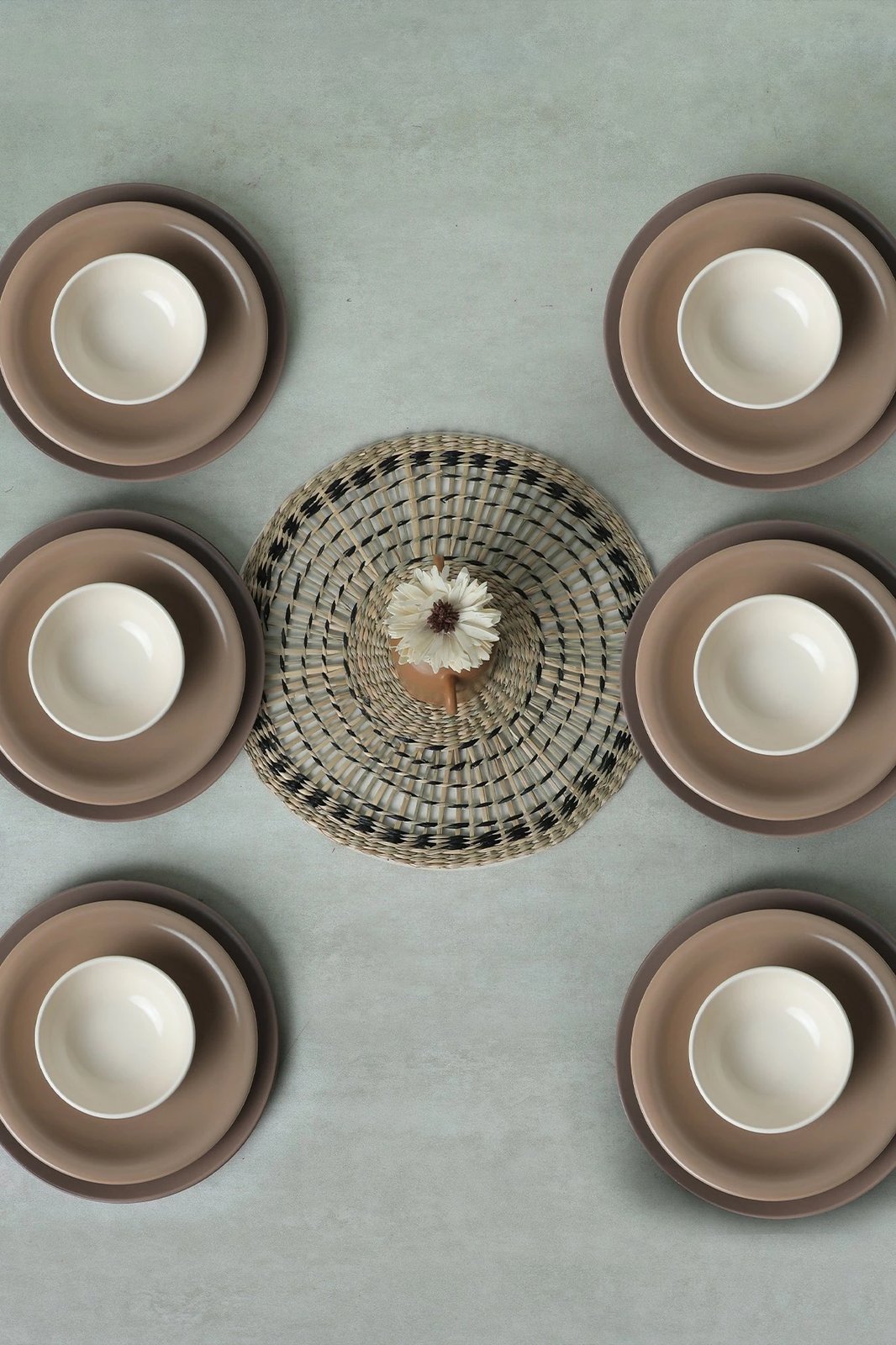 Set enësh për drekë, qeramikë, 18 copë, Hermia Concept, X0001509600000000000000000