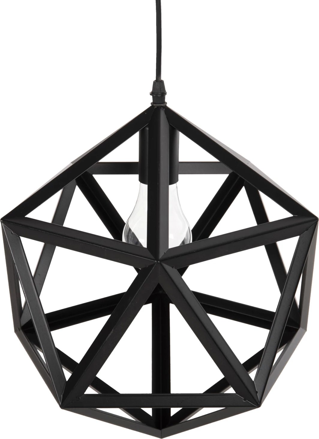 Llambë varëse tavani, metal i zi, FH4073, 30x30x35H cm Llambë varëse tavani, metal i zi, FH4073, 30x30x35H cm