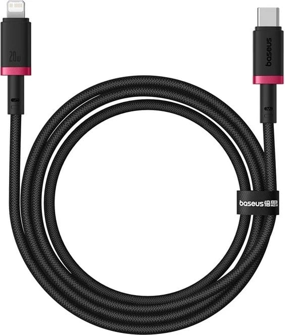 Kabllo karikimi e shpejtë Baseus Dura Type C për iP 20 W 1 m, Kuqe