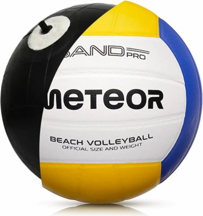 Top plazhi Meteor, bardhë/kaltër/verdhë