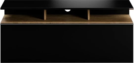 Komodë TV Hanah Home, Tvc-529-Te-1, ngjyrë e zezë dhe arre, 117x48x40 cm