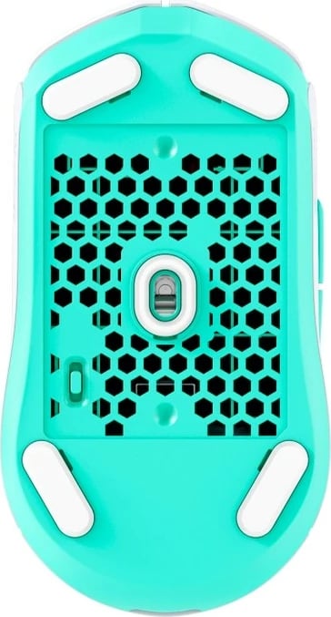 Maus HyperX Pulsefire Haste 2 Core 8R2E7AA pa tela 2.4 GHz/Bluetooth 12000 DPI 6 butona RGB 70 g, i bardhë