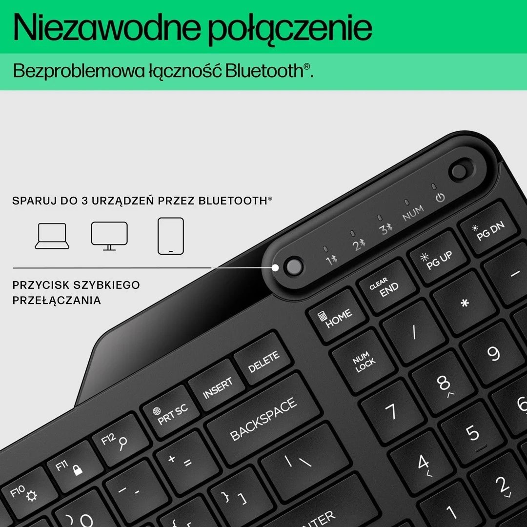 Tastierë Bluetooth për disa pajisje HP 460 Tastierë Bluetooth për disa pajisje HP 460
