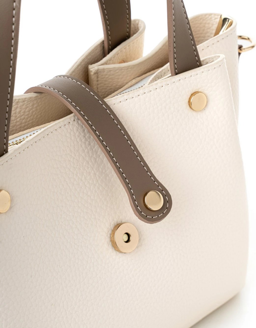 Çantë dore Vince Camuto, Bellagio, krem dhe mink