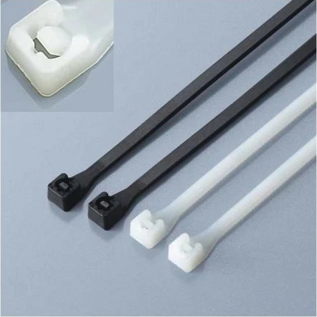 Lidhëse kabllosh Techly 306370, 200 x 2.5 mm, 100 copë, e zezë