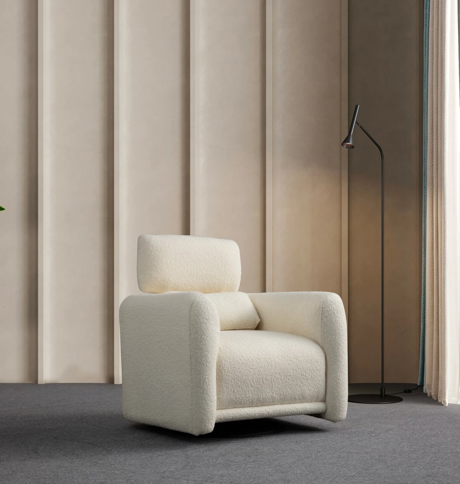 Karrige wing Atelier del Sofa, Boston, e bardhë