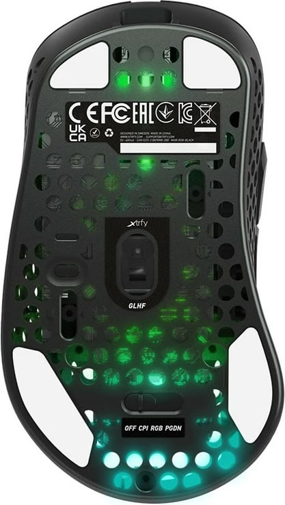 Maus Cherry XTRFY M4 RGB, 19000 DPI, Wireless, i zi