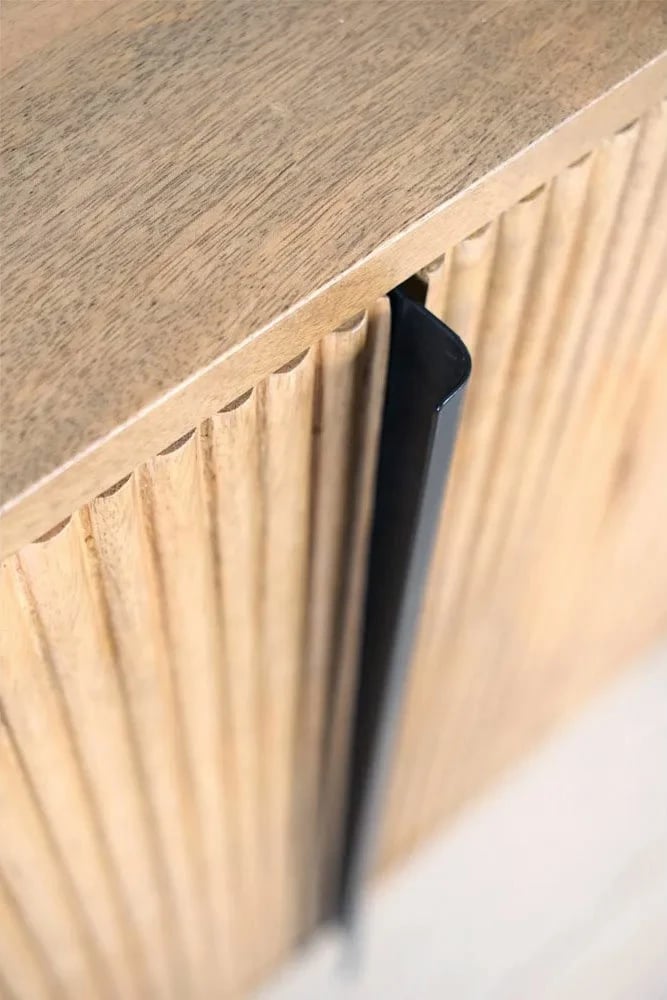 Bufe ORGANIC me 3 dyer, ngjyrë natyrale, 164x46x75