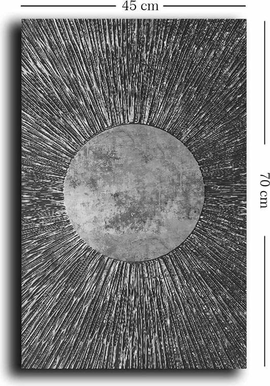 Pikturë kanavacë Liorbe, printim digjital, ngjyrë ari, 45x3x70cm