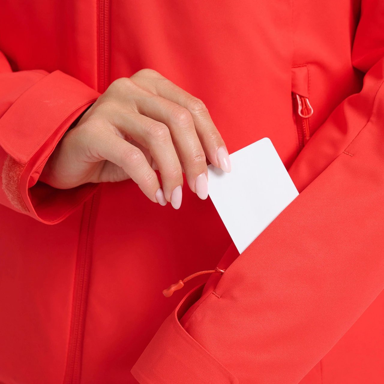 Jakne skijimi për femra 4F, e kuqe