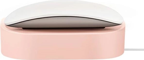 Stacion dokimi UNIQ Nova për Magic Mouse/AirPods, rozë