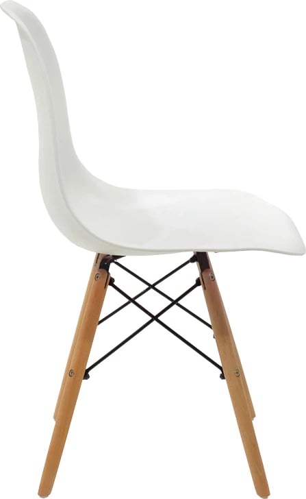 Set tavoline me karrige Julita-Cuba, ngjyrë e bardhë-sonoma, 120x80x75cm