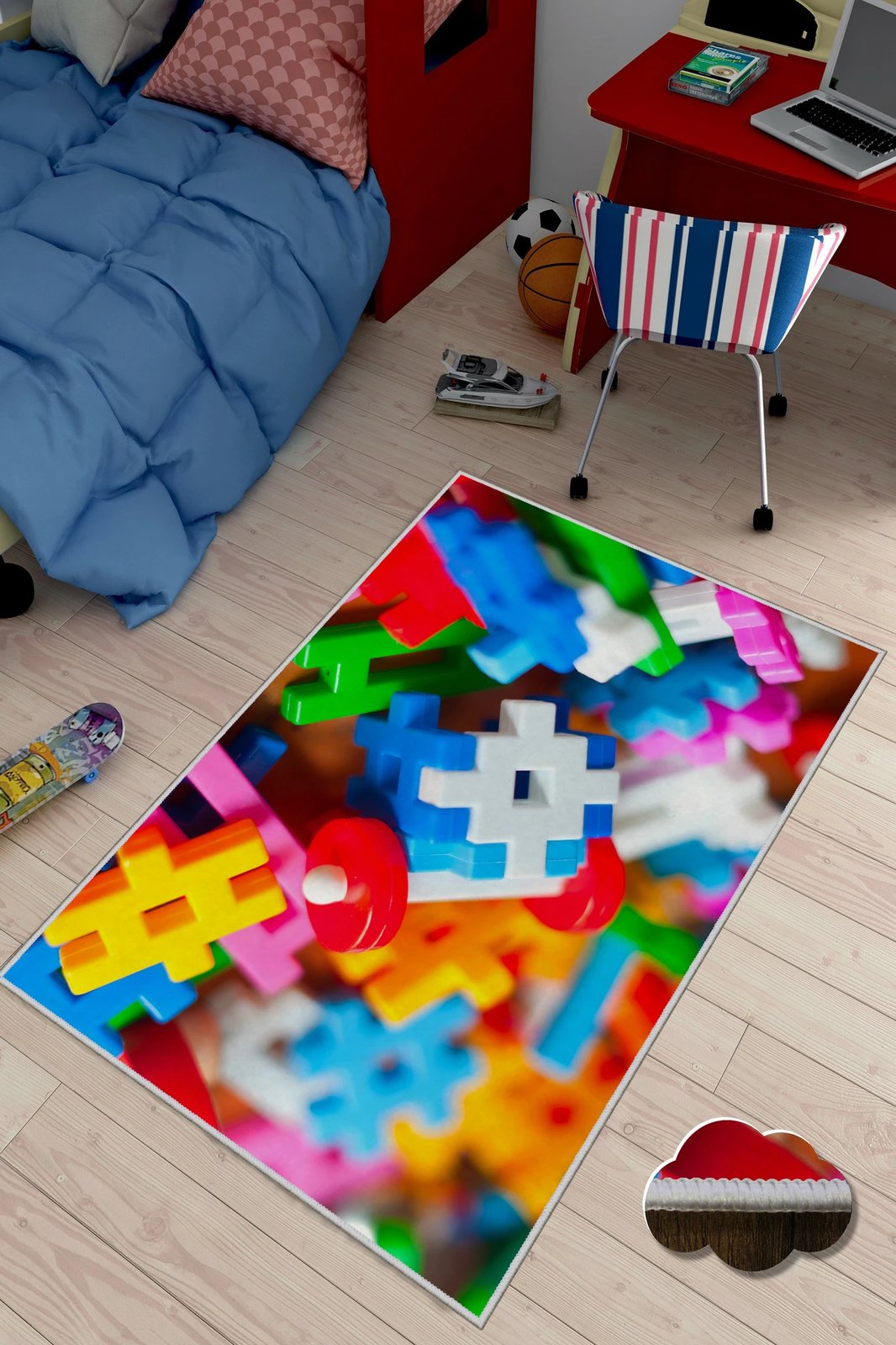 Qilim korridori, shumëngjyrësh, 80x300cm, Conceptum Hypnose, WOOKECE102