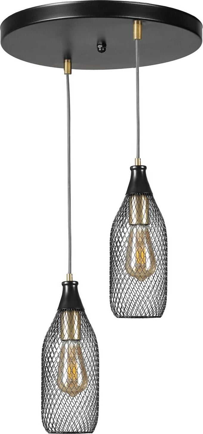 Llambë tavani Opviq, Rio 2, metal i zi, lartësi e rregullueshme Llambë tavani Opviq, Rio 2, metal i zi, lartësi e rregullueshme