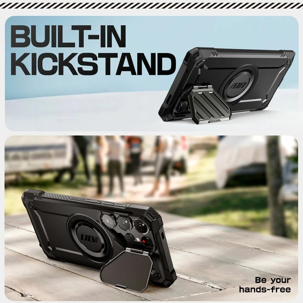 Mbështjellës Supcase Unicorn Beetle XT Mag për Samsung Galaxy S25 Ultra, i zi