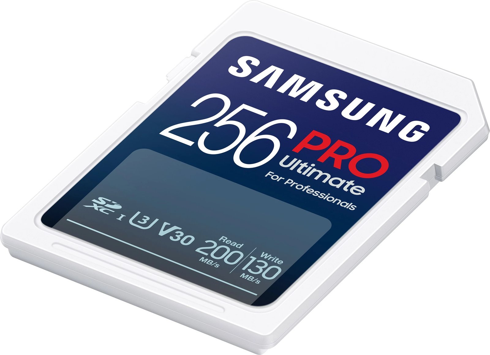 Kartelë memorie Samsung PRO Ultimate 256GB SDXC UHS-I U3 V30, e bardhë
