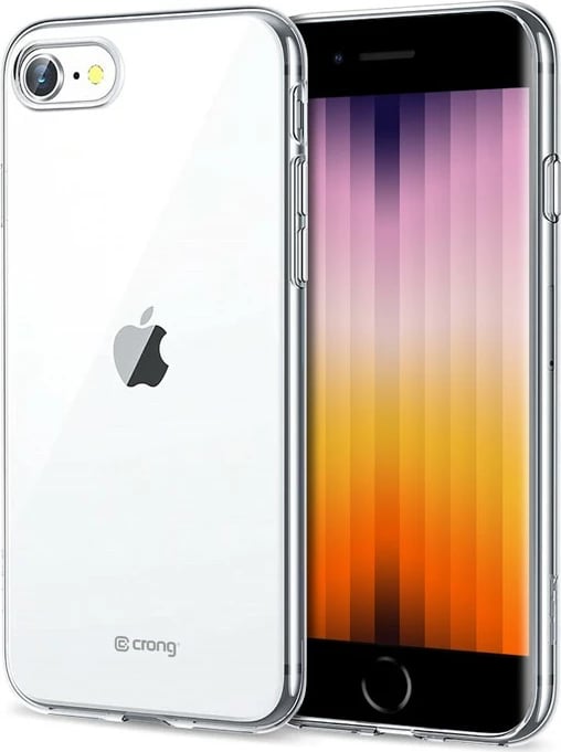 Mbështjellës CRONG Crystal Slim Cover për iPhone SE/8/7, Transparent