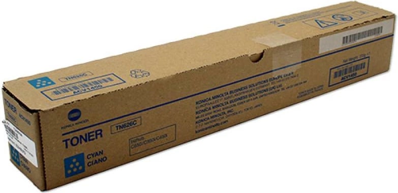Toner, Konica Minolta, TN-626/TN626 (ACV1450/ACV145A), rendiment deri 24,000 faqe, cyan