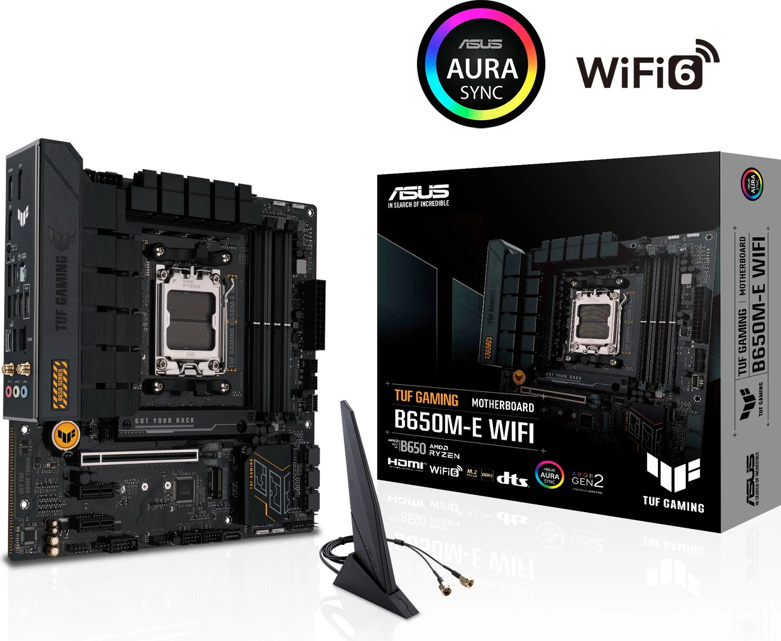 Pllakë amë ASUS TUF GAMING B650M-E WIFI, AMD, Socket AM5, DDR5, 128 GB, e zezë