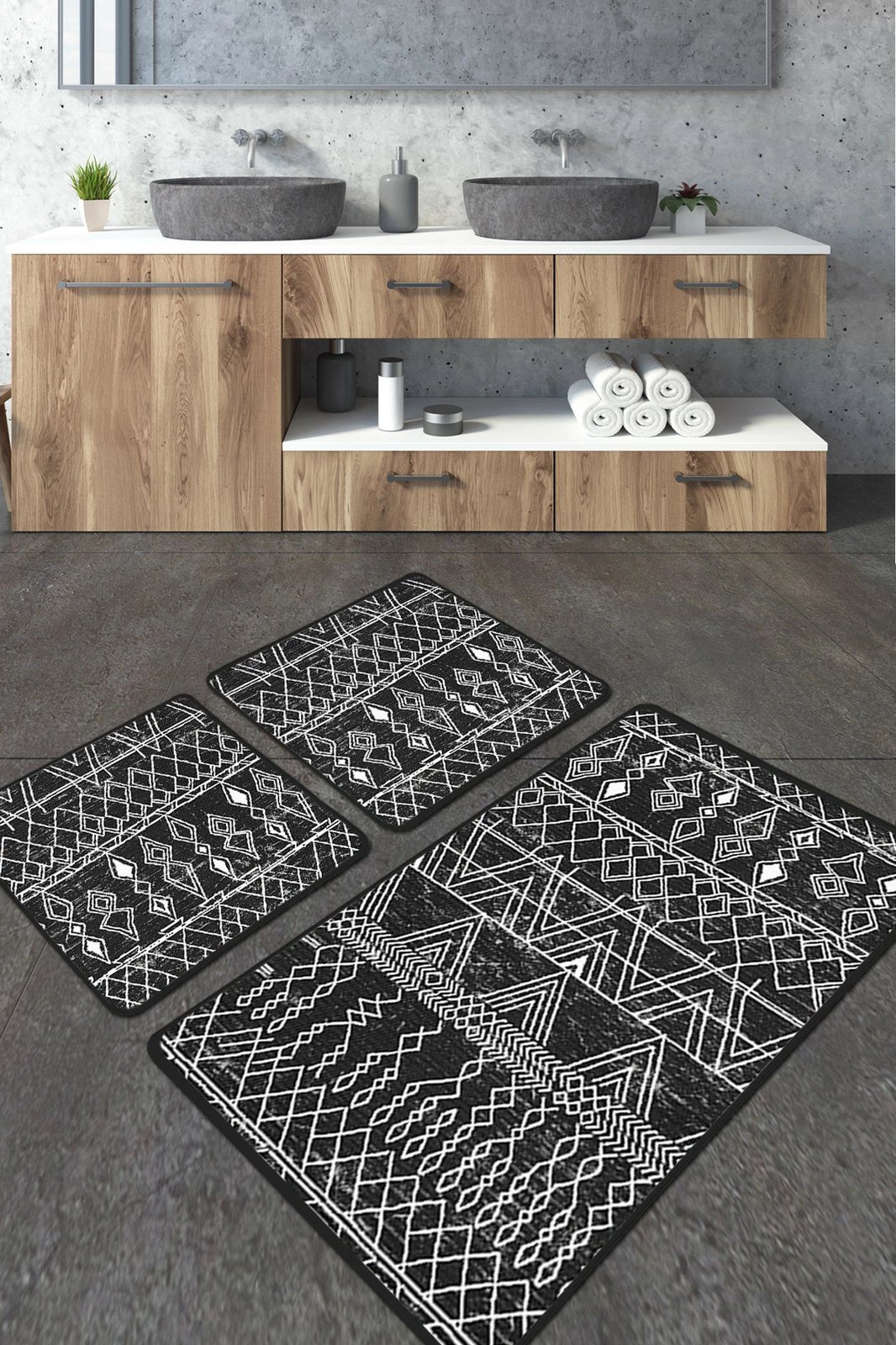 Set tapetash për banjo, Mijölnir, Straordinario, e zezë, 2 copë