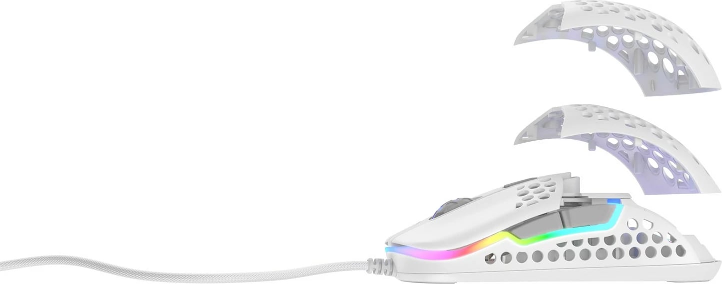Maus Cherry XTRFY M42, 16000 DPI, Ambidextrous, USB Type-A, Bardhë