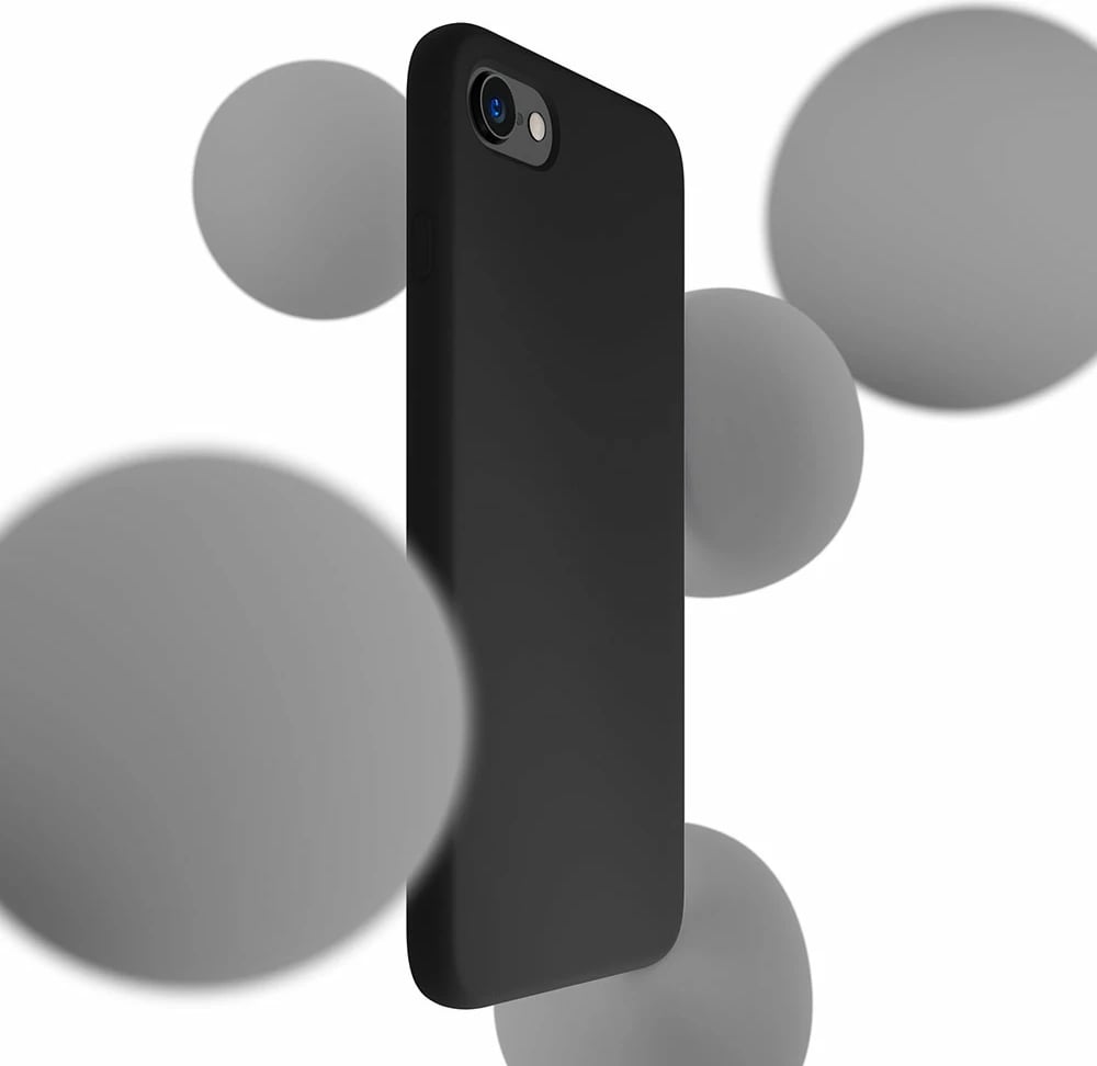 Mbështjellës silikon për celular 3mk, për iPhone 7/8/SE 2020/2022, i zi