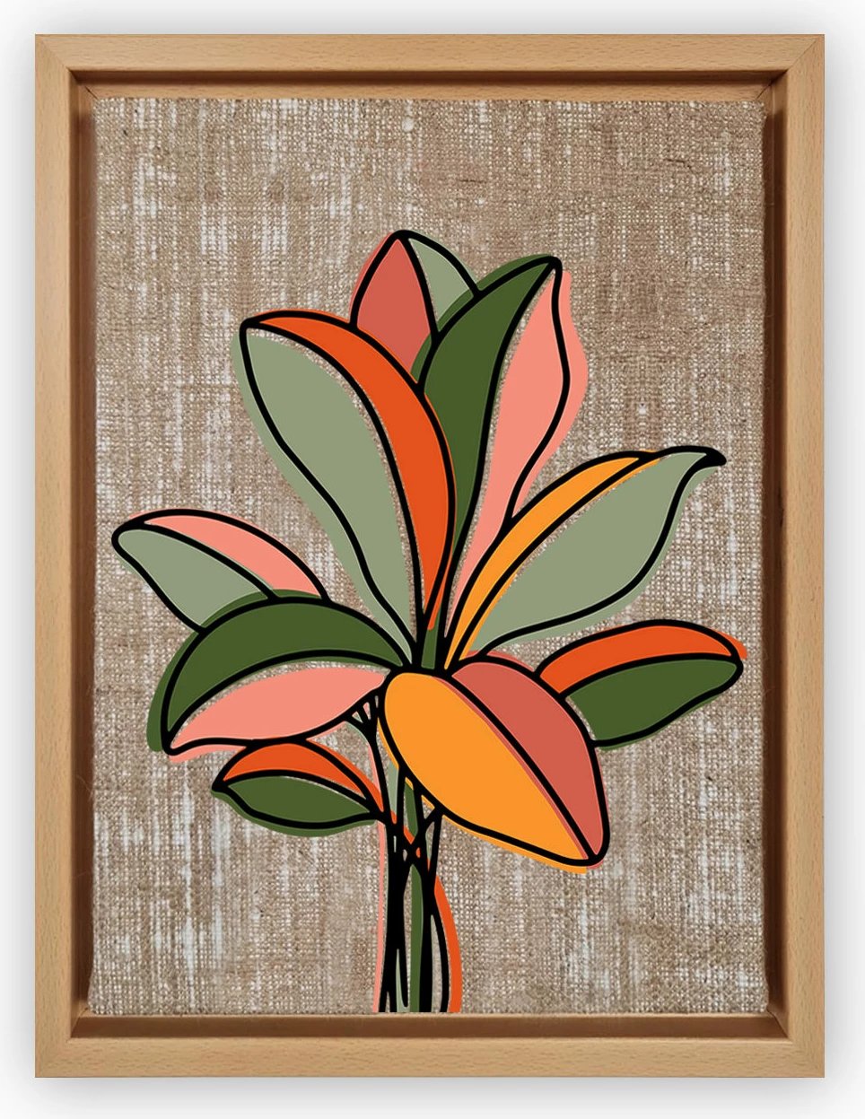 Pikturë dekorative në kanavacë, shumëngjyrëshe, Wallity, LNJ2219387182463 - 6696, 66x96cm