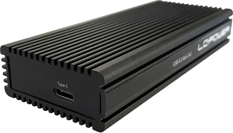 Kasë SSD LC-Power LC-M2-C-NVME-2X2, M.2, PCI Express, USB 3.2 Gen 2x2, e zezë