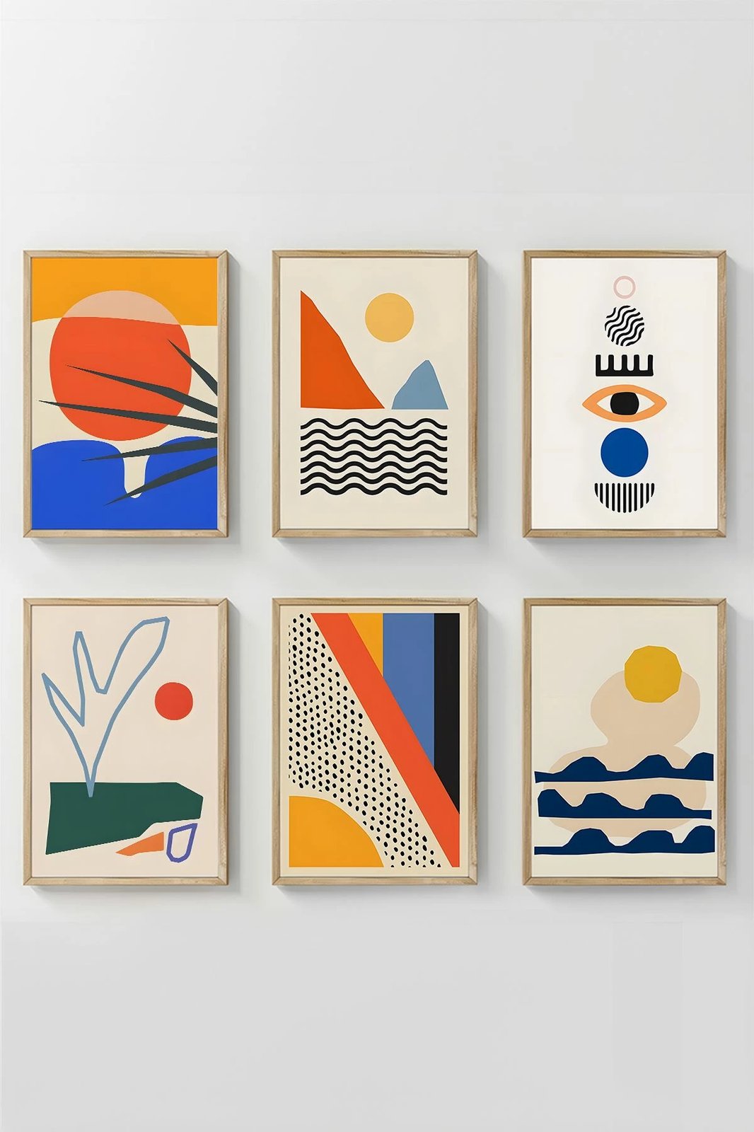 Set pikturash dekorative me kornizë, 6 copë, Wallity, Artsycllct11