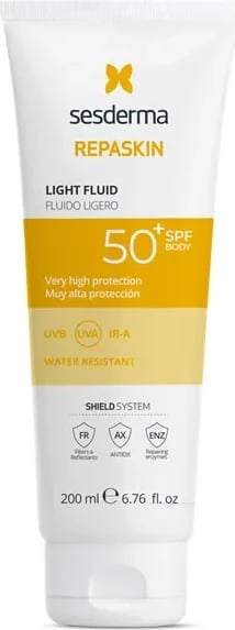 Krem dielli unisex Sesderma Repaskin Light Fluid SPF50+, 200ml