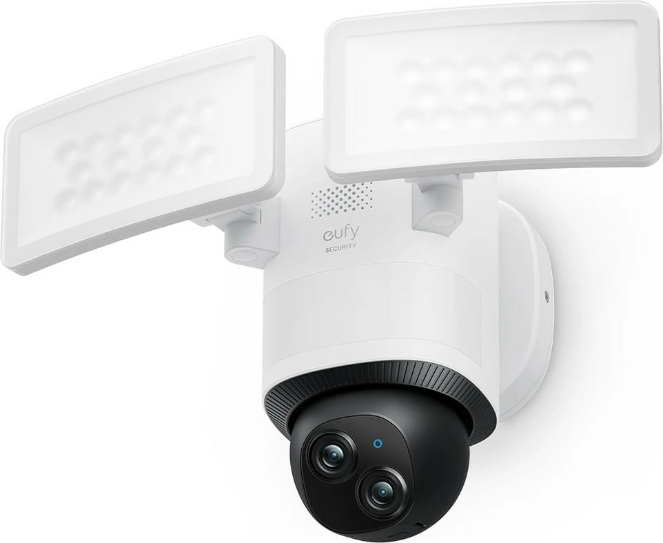 Kamerë sigurie EUFY Floodlight E340, dy lente, dritë LED, e bardhë