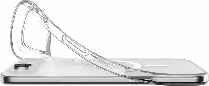 Mbështjellës Spigen Liquid Crystal MagSafe për iPhone 17 Air, Transparent dhe Bardhë