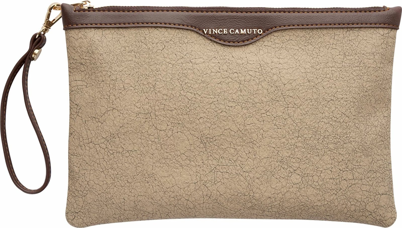 Çantë dore clutch, ngjyrë kafe, Vince Camuto, Terni
