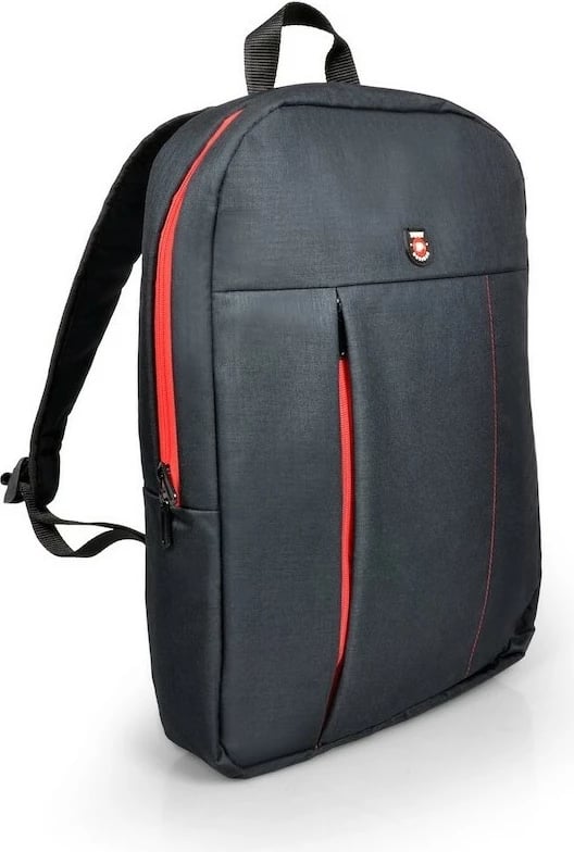 Rucksack PORT Designs Essential, për notebook/tablet deri 15.6", zi/kuqe