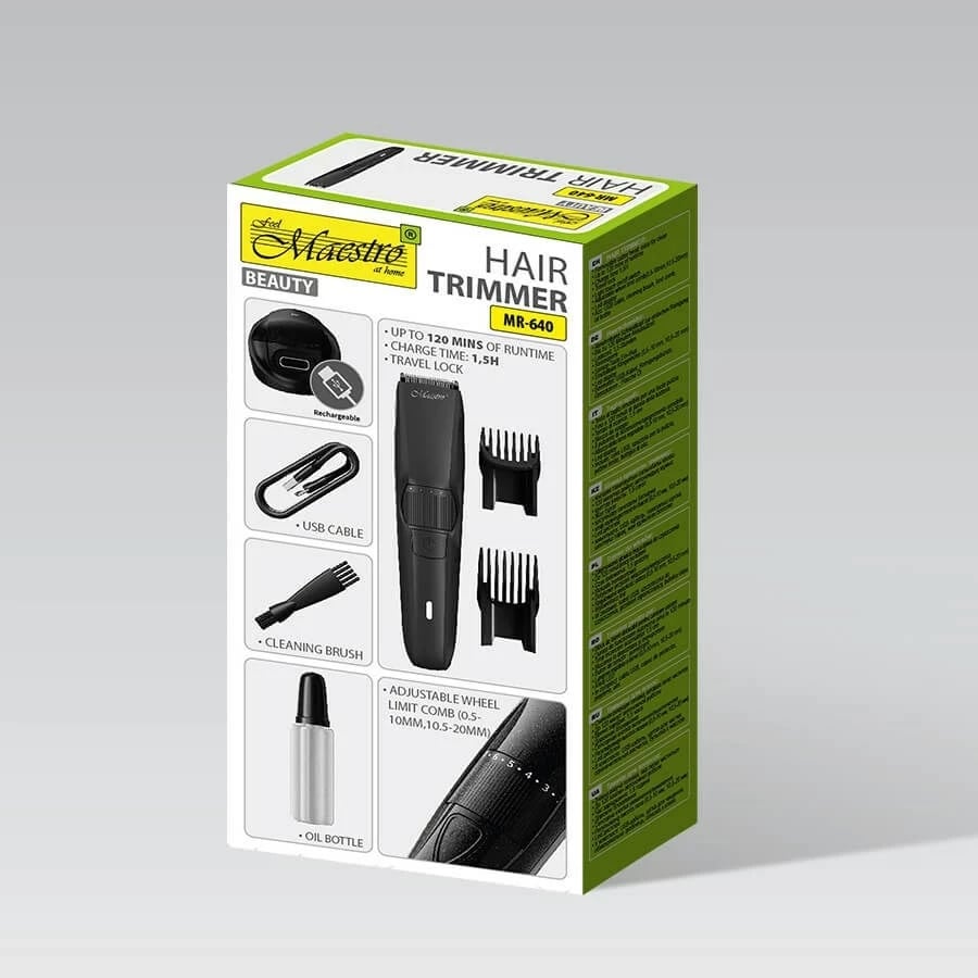 Makinë rroje Maestro MR-640, USB, e zezë
