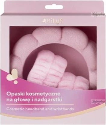 Set aksesorësh kozmetikë KillyS 3 copë për femra rozë