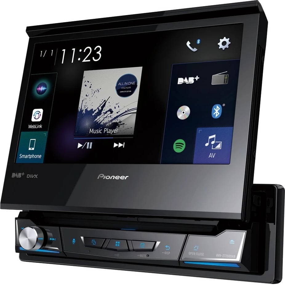 Multimedia për makinë Pioneer AVH-Z7200DAB, ekran me prekje, DAB+, Bluetooth, i zi